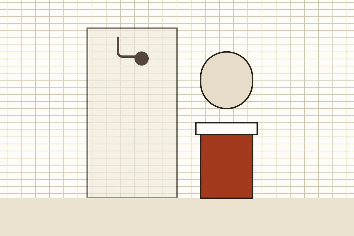 Small en-suite with a walk-in shower