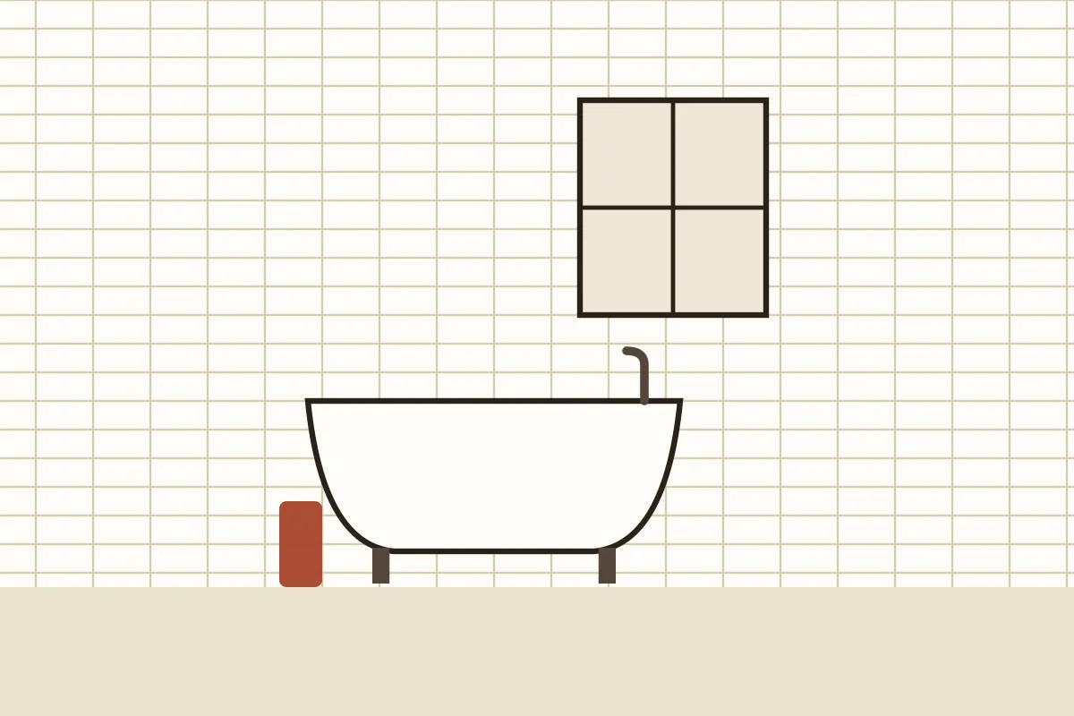 Newly fitted family bathroom with a bath and shower
